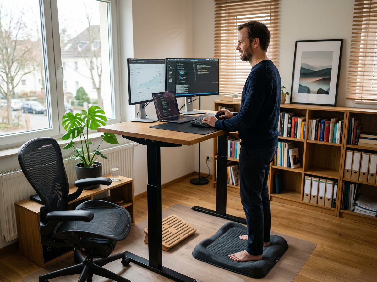 Home-Office für Rückenschmerzen: So richtest du deinen Arbeitsplatz ergonomisch ein